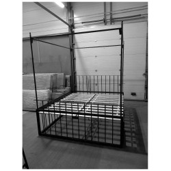 Jail bed 180x200 with cage and canopy
