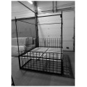 Gefängnis Bett 160x200 mit Käfig und Baldachin