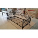 Sofa Wiking 90x180 mit Metallnetz, Gestellshóhe auf 38 cm