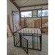 Gefängnis Bett 160x200 mit Käfig und Baldachin, Tor mittig