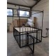 Gefängnis Bett 160x200 mit Käfig und Baldachin, Tor mittig