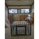 Gefängnis Bett 160x200 mit Käfig und Baldachin, Tor mittig