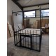 Gefängnis Bett 160x200 mit Käfig und Baldachin, Tor mittig
