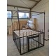 Gefängnis Bett 160x200 mit Käfig und Baldachin, Tor mittig