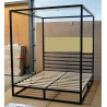 Olimp 180x200 with canopy, with blind