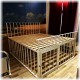 Jail bed 180x200 with cage and canopy