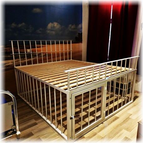 Jail bed 180x200 with cage and canopy